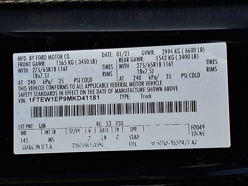 2021 Ford F-150 XLT