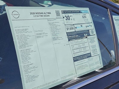 2026 Nissan Altima SV