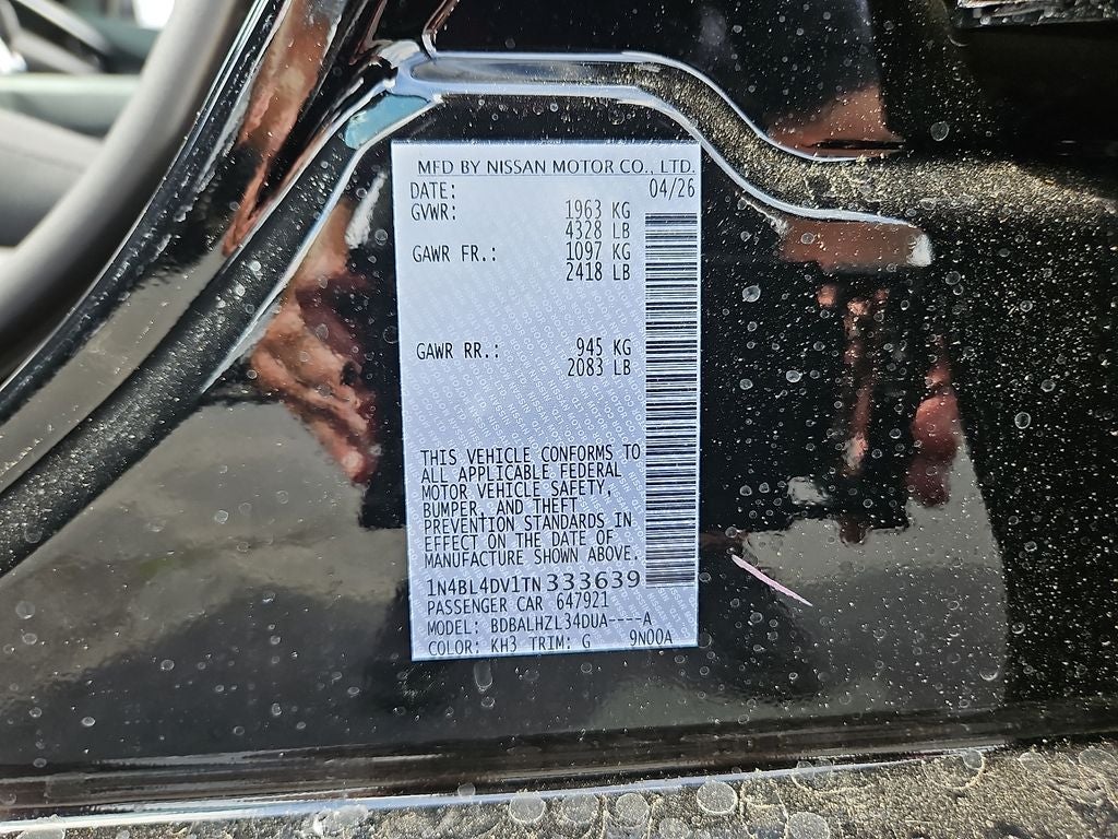 2026 Nissan Altima SV
