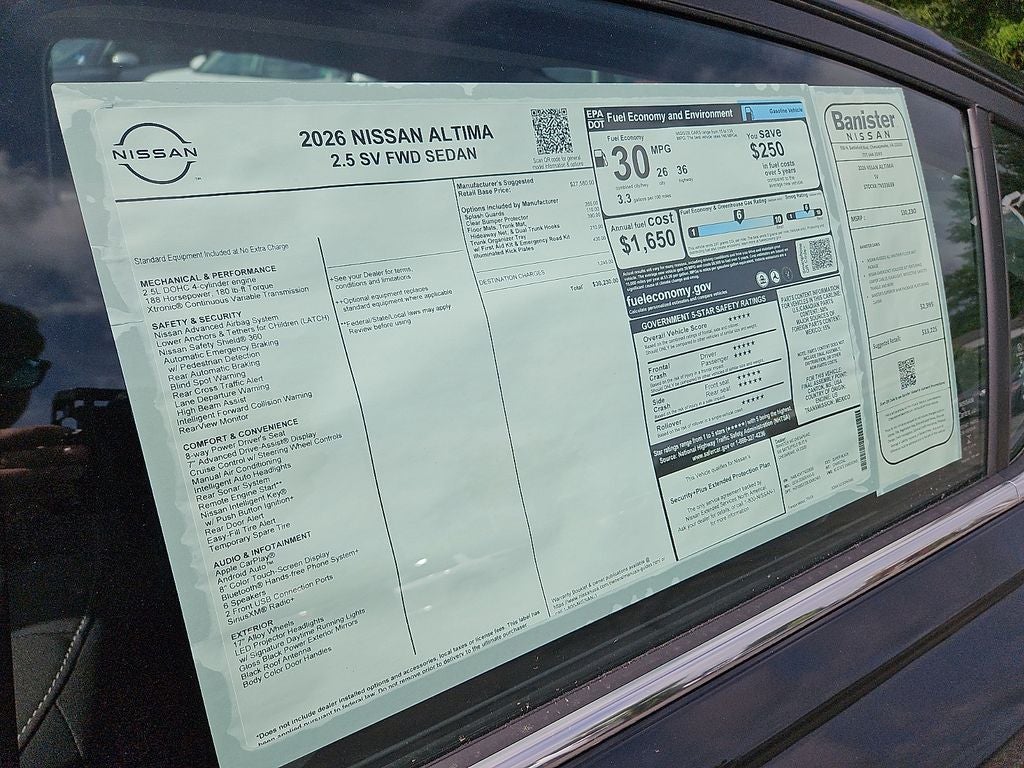 2026 Nissan Altima SV