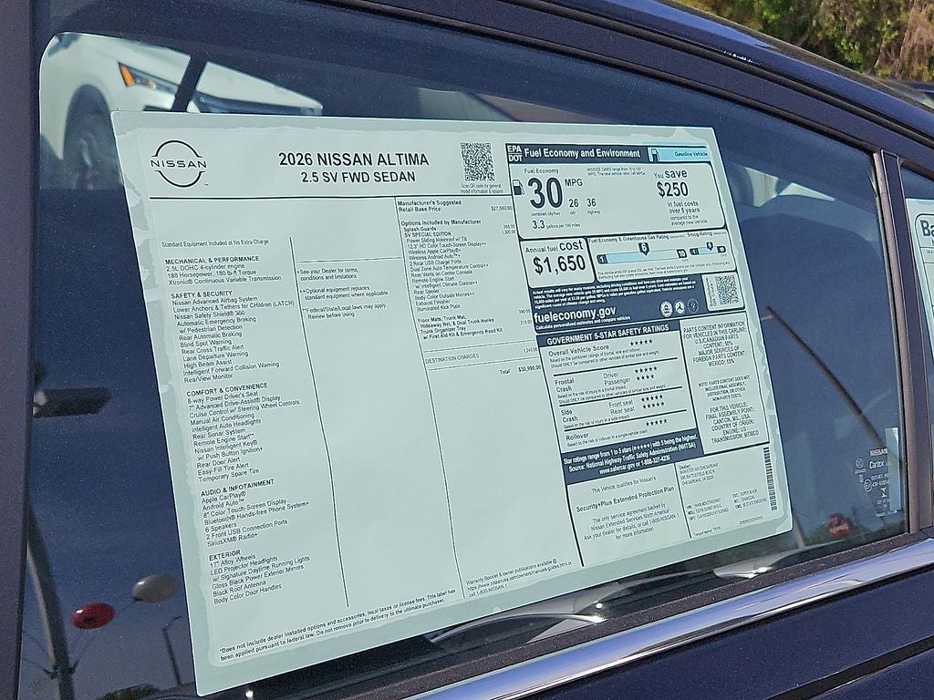 2026 Nissan Altima SV