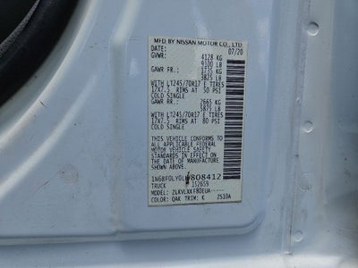 2020 Nissan NV2500HD SV