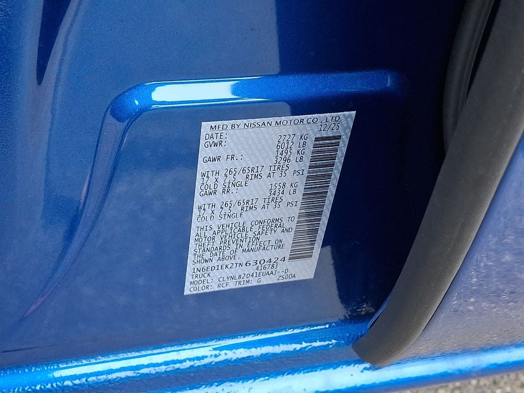 2026 Nissan Frontier SV