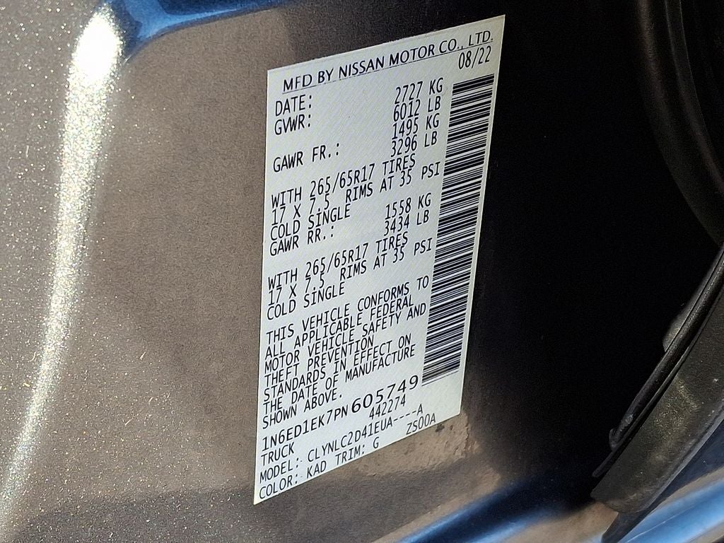 2023 Nissan Frontier SV