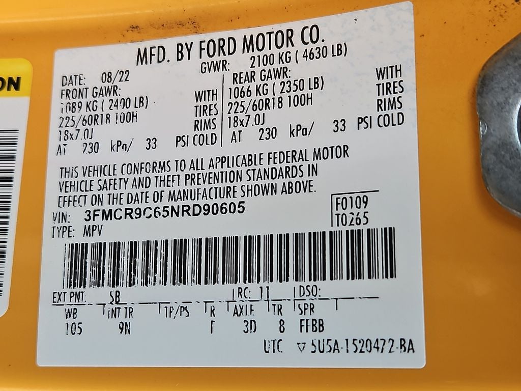 2022 Ford Bronco Sport Outer Banks