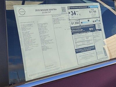 2025 Nissan Sentra SV