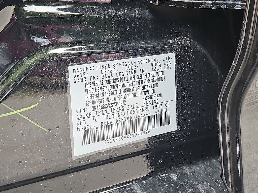 2025 Nissan Sentra SV