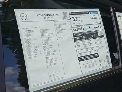 2025 Nissan Sentra SR