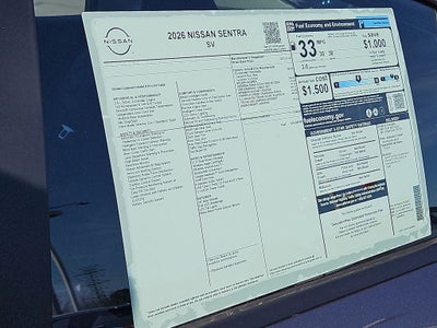 2026 Nissan Sentra SV