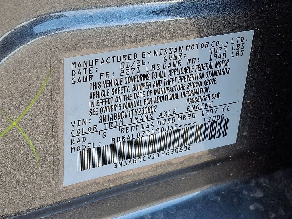 2026 Nissan Sentra SV