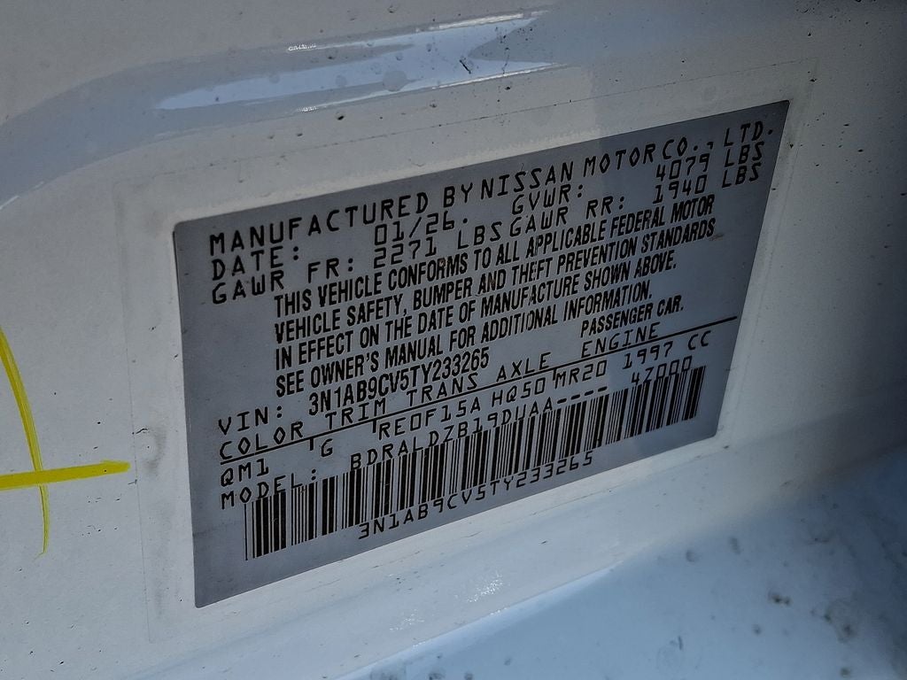 2026 Nissan Sentra SV