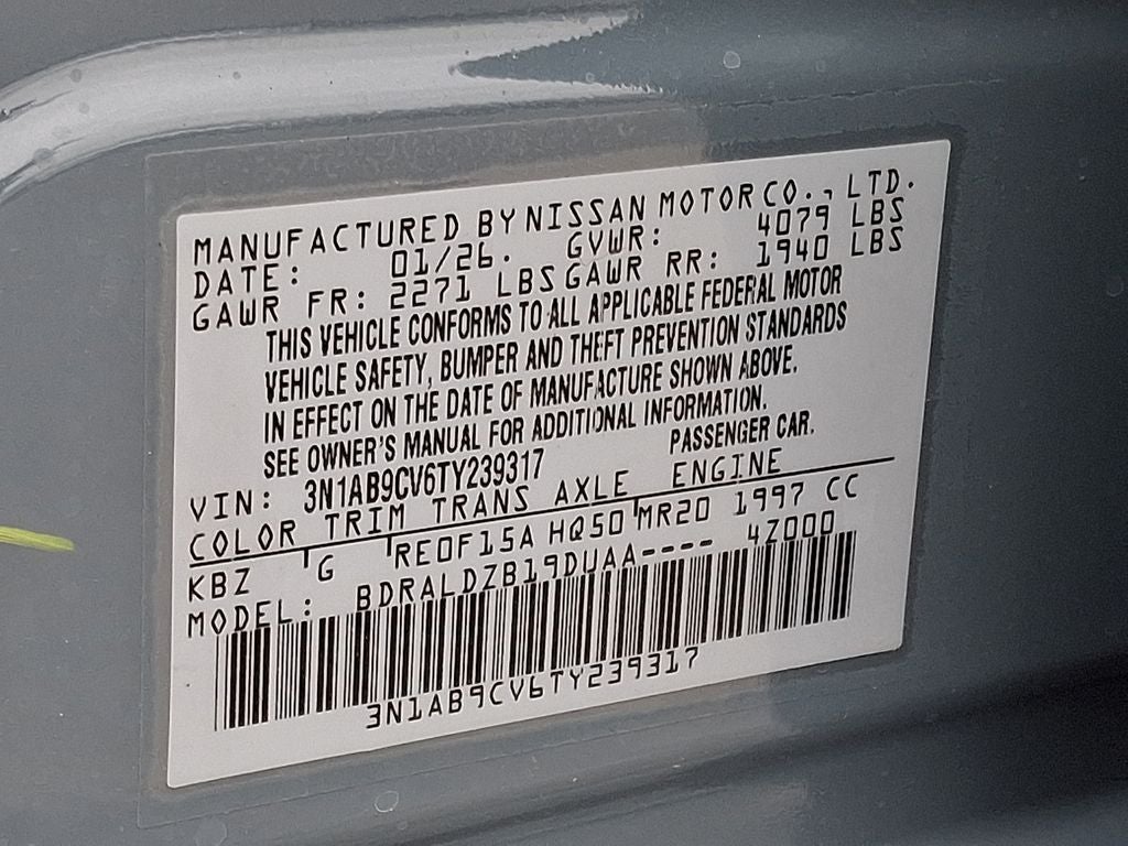 2026 Nissan Sentra SV