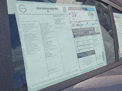 2026 Nissan Sentra SV