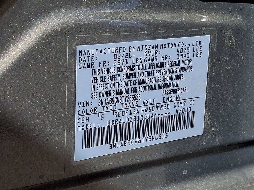 2026 Nissan Sentra SV