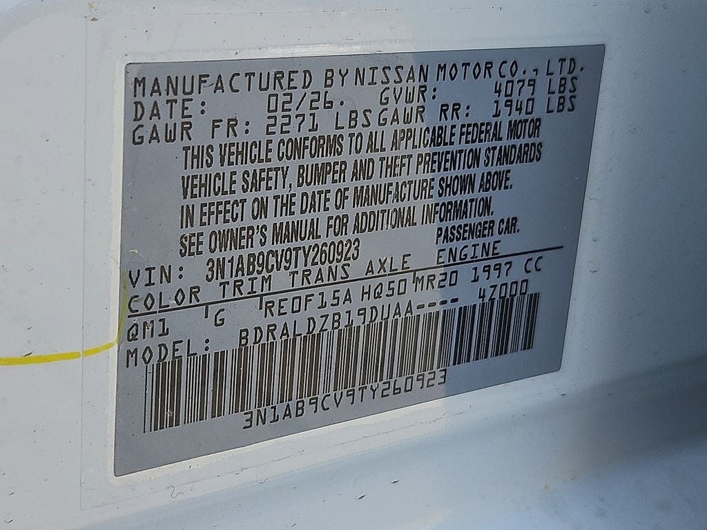 2026 Nissan Sentra SV