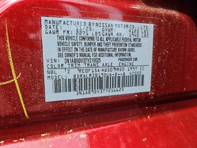 2026 Nissan Sentra SR