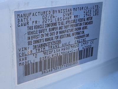 2026 Nissan Sentra SR