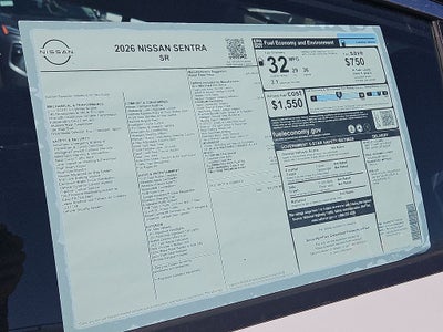 2026 Nissan Sentra SR