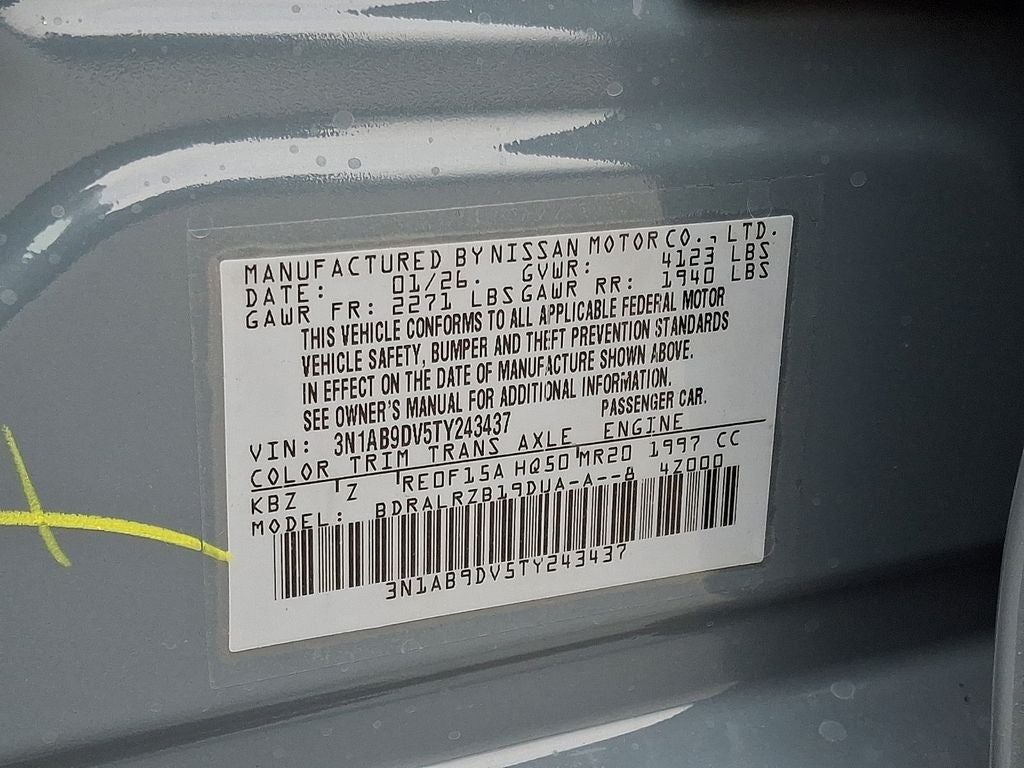 2026 Nissan Sentra SR