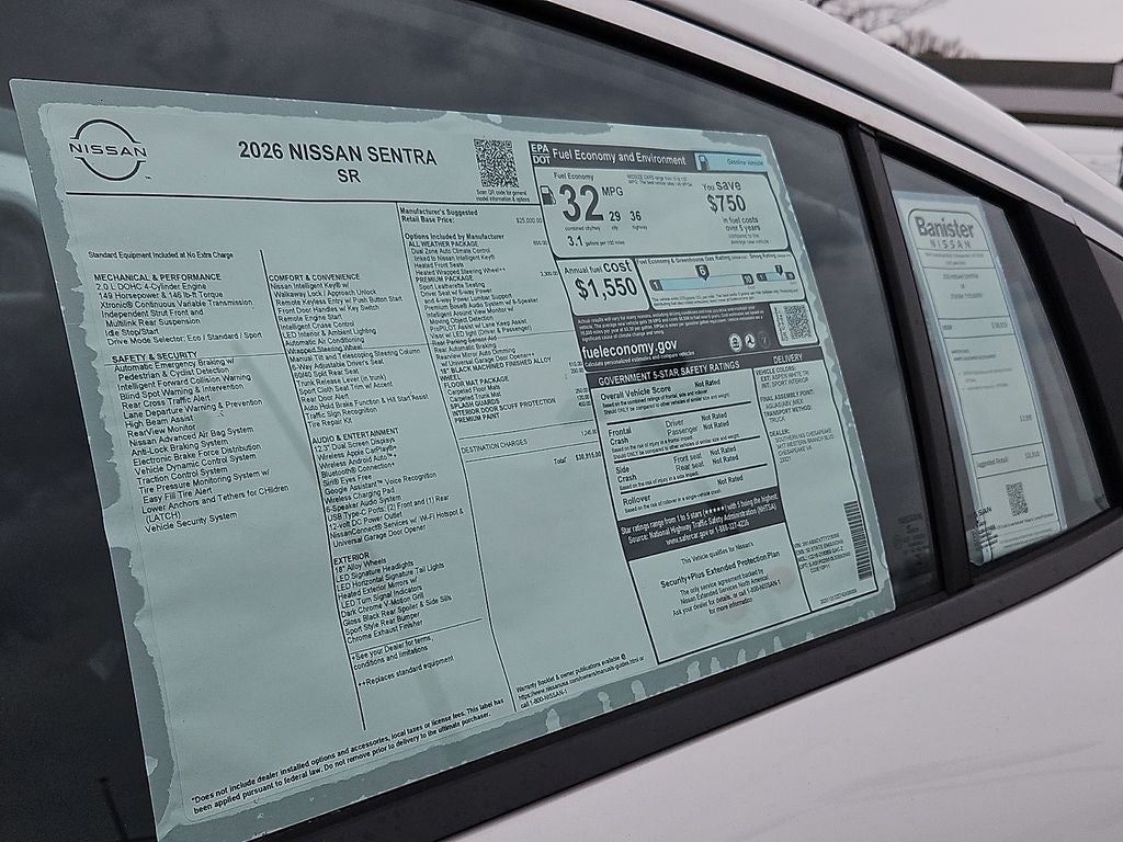 2026 Nissan Sentra SR