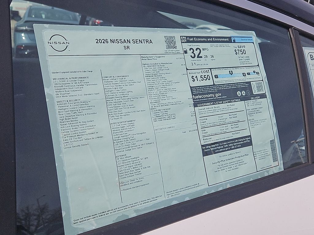 2026 Nissan Sentra SR