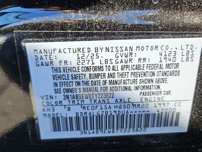 2026 Nissan Sentra SL