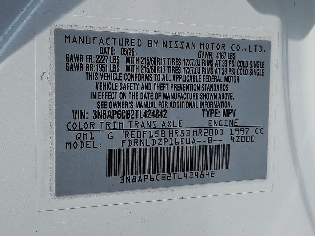 2026 Nissan Kicks SV
