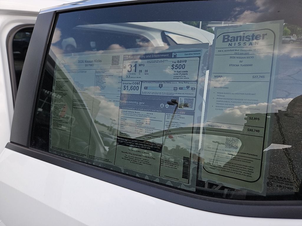 2026 Nissan Kicks SV