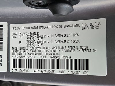 2021 Toyota Tacoma TRD Sport