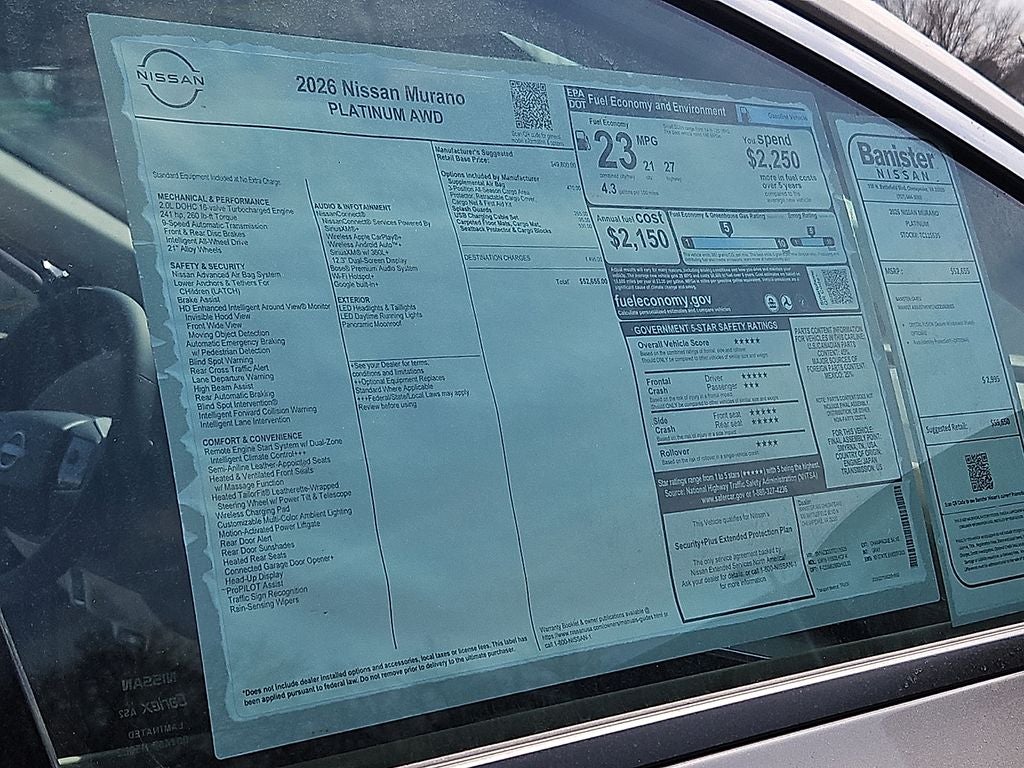 2026 Nissan Murano Platinum