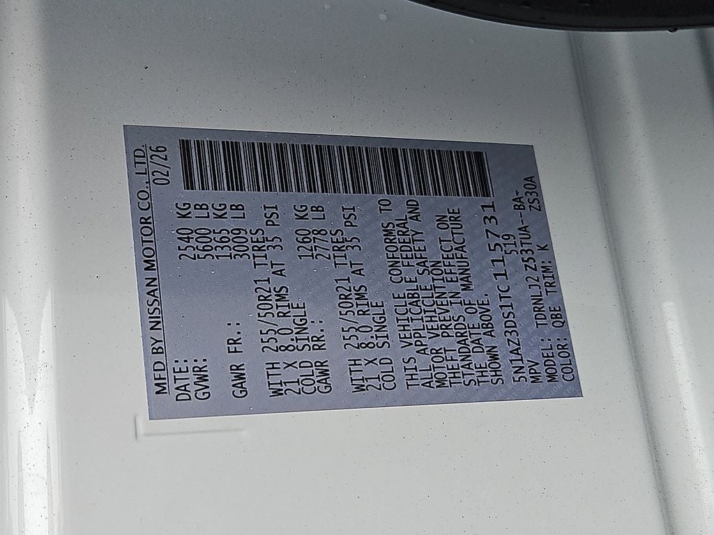 2026 Nissan Murano Platinum