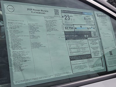 2026 Nissan Murano Platinum