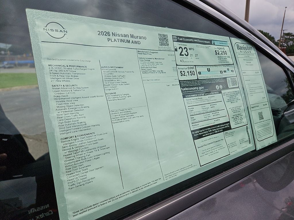 2026 Nissan Murano Platinum