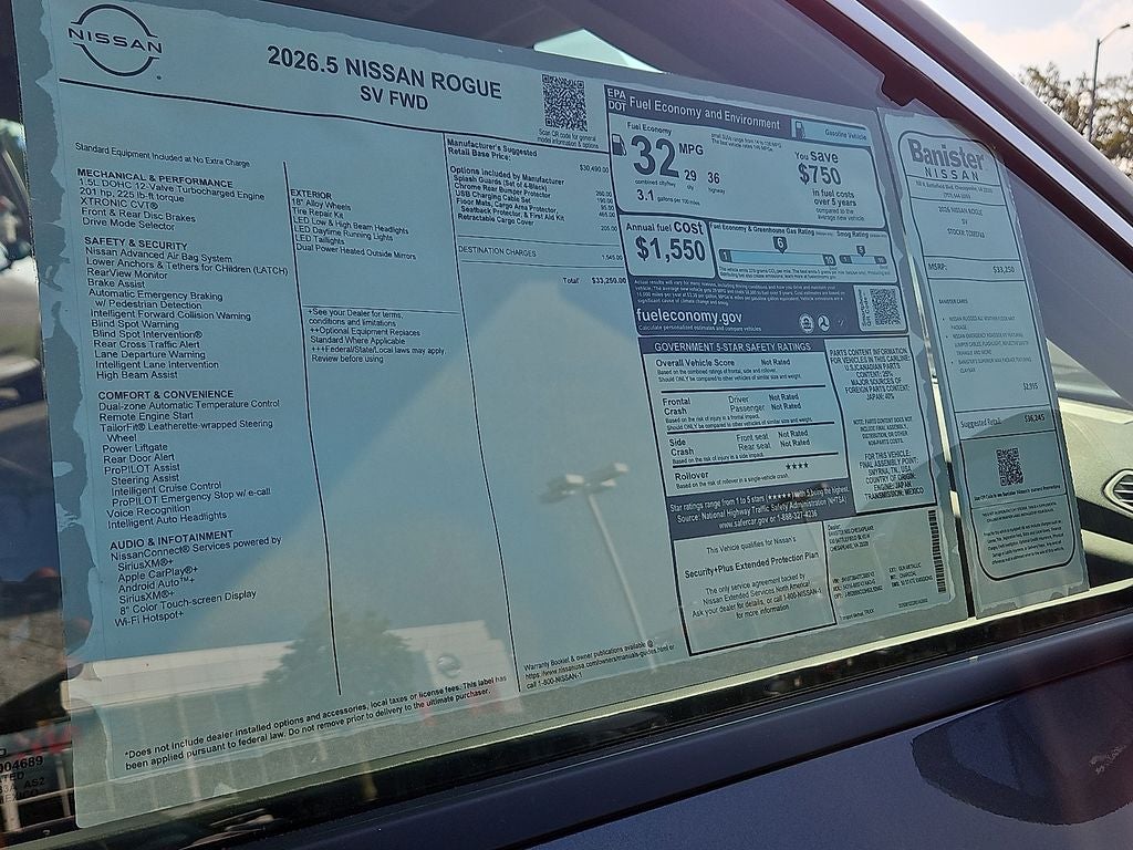 2026 Nissan Rogue SV