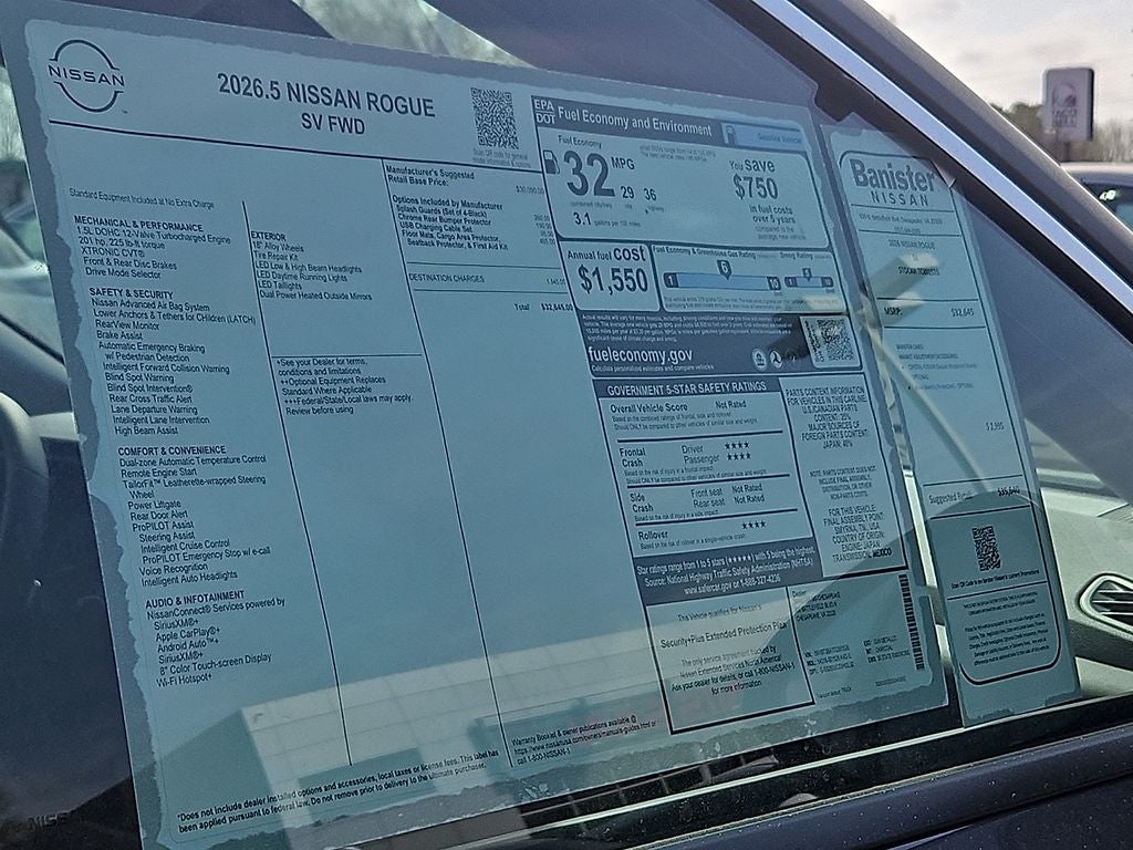 2026 Nissan Rogue SV