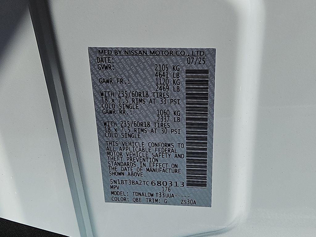 2026 Nissan Rogue SV