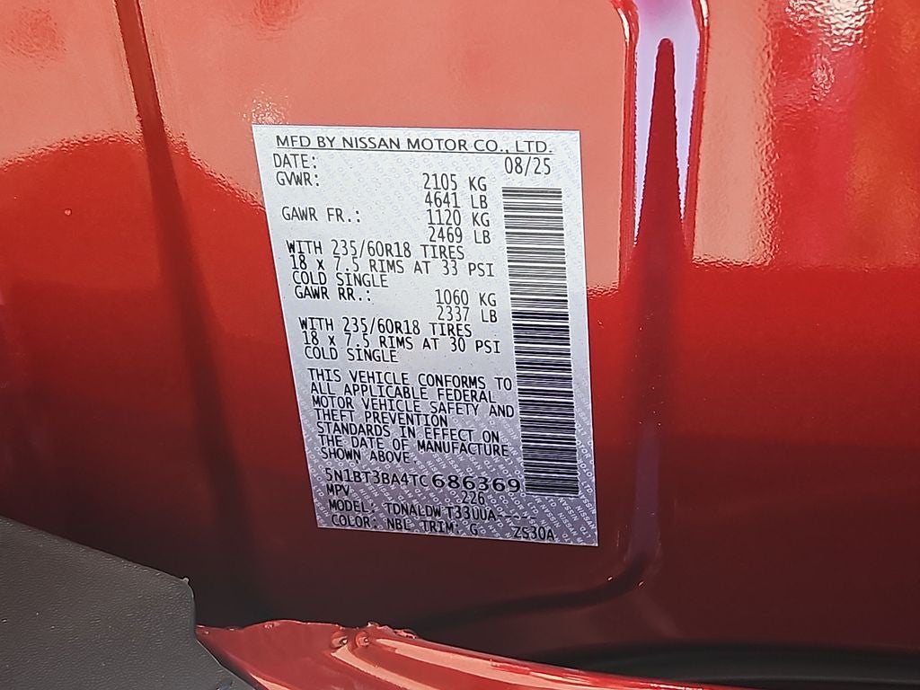 2026 Nissan Rogue SV