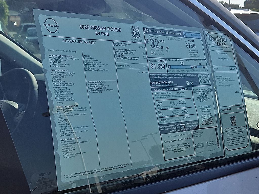 2026 Nissan Rogue SV