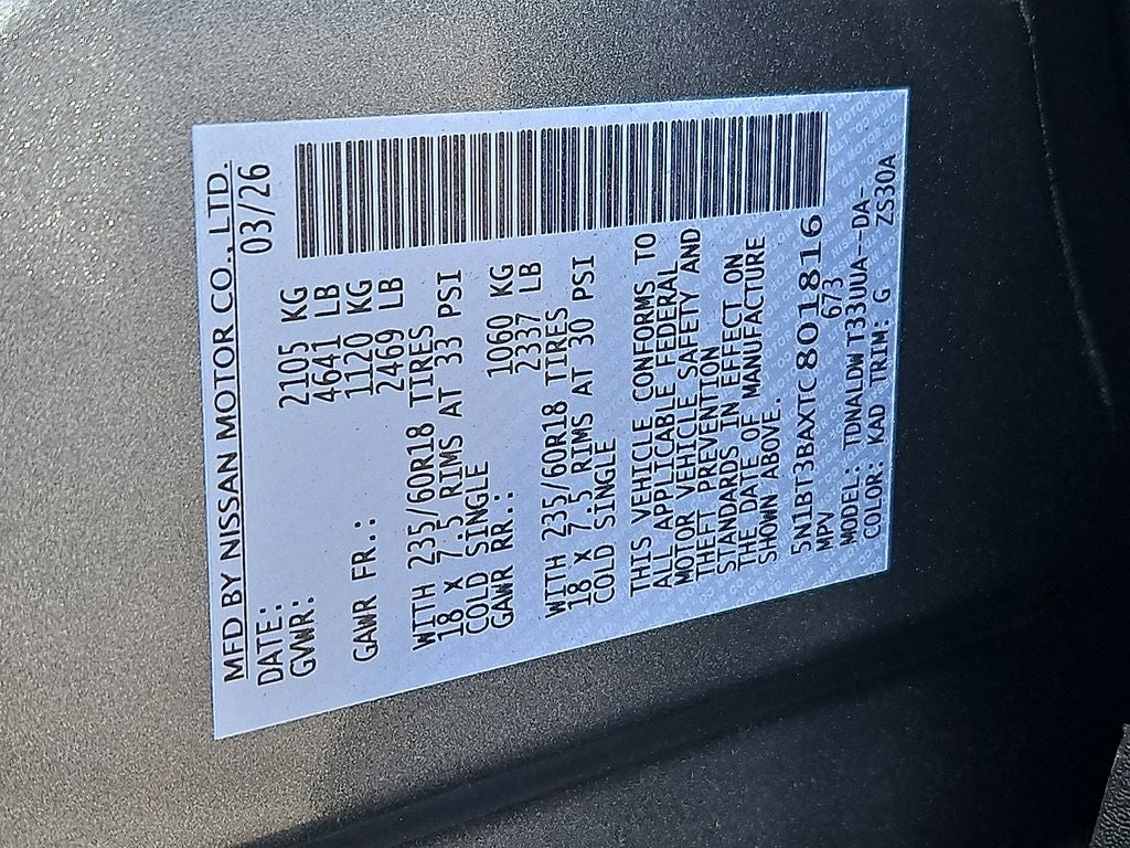 2026 Nissan Rogue SV