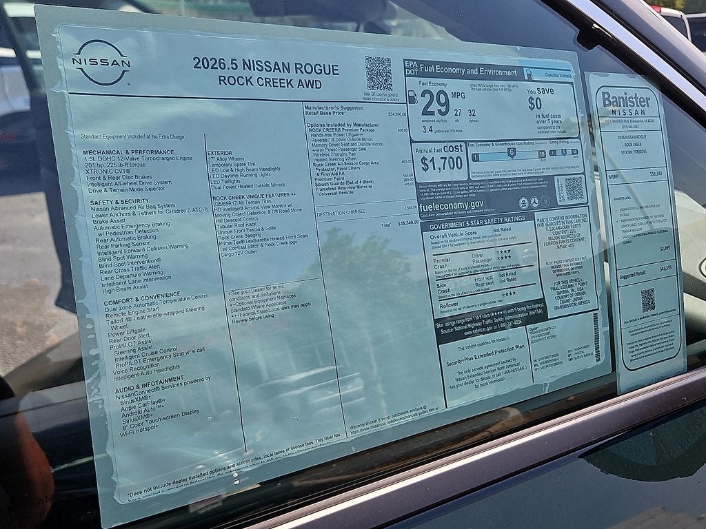 2026 Nissan Rogue Rock Creek