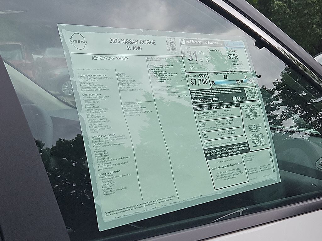 2026 Nissan Rogue SV Moonroof