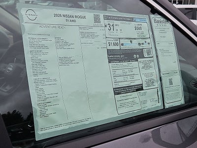 2026 Nissan Rogue SV