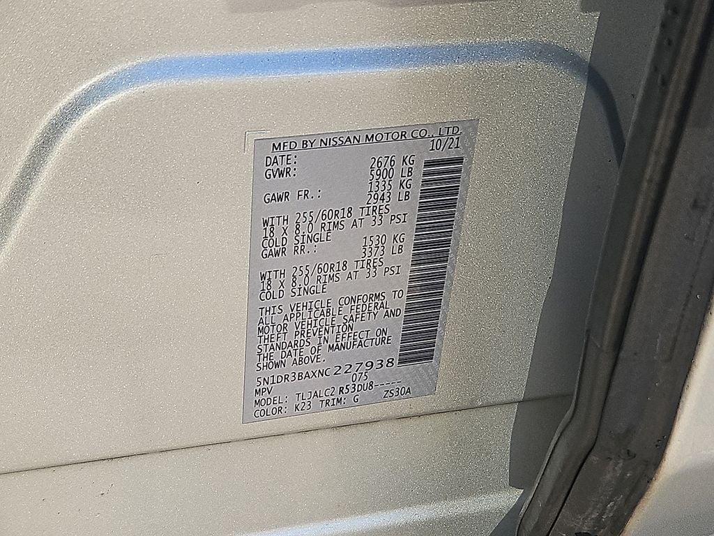 2022 Nissan Pathfinder SV