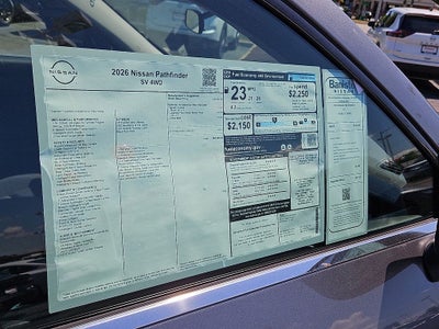2026 Nissan Pathfinder SV