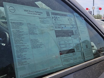 2026 Nissan Pathfinder Rock Creek