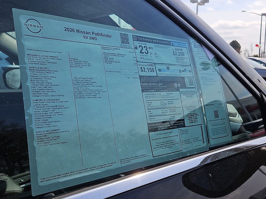 2026 Nissan Pathfinder SV