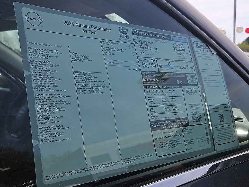 2026 Nissan Pathfinder SV