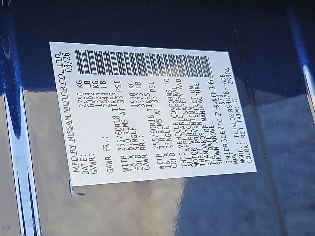 2026 Nissan Pathfinder SL