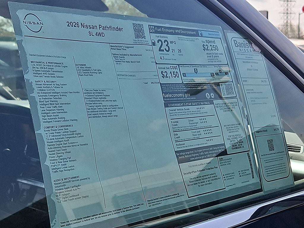 2026 Nissan Pathfinder SL