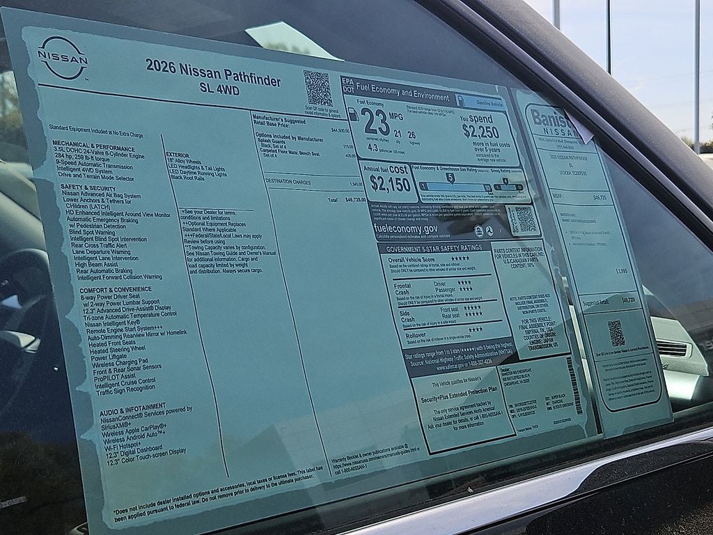 2026 Nissan Pathfinder SL